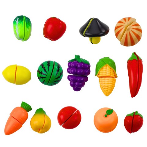 LEAN Toys Zestaw Do Krojenia Owoce Warzywa Deska Nóż Akcesoria Edukacyjne Dla Dzieci