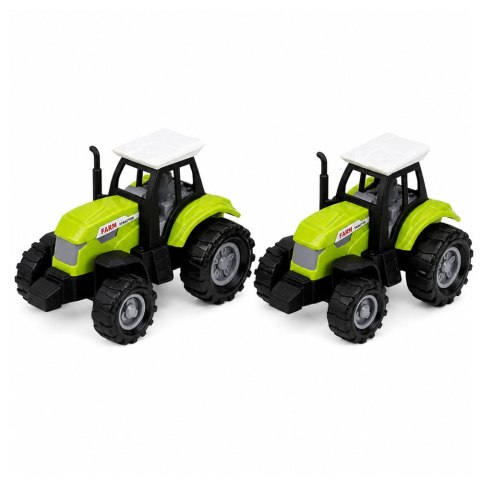 LEAN Toys Zestaw Farma W Traktorze Pojazdy Rolnicze Zwierzęta Figurki Akcesoria 28el.