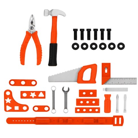 LEAN Toys Zestaw Majsterkowicza Plecak z Narzędziami Wkrętarka Na Baterie Pas