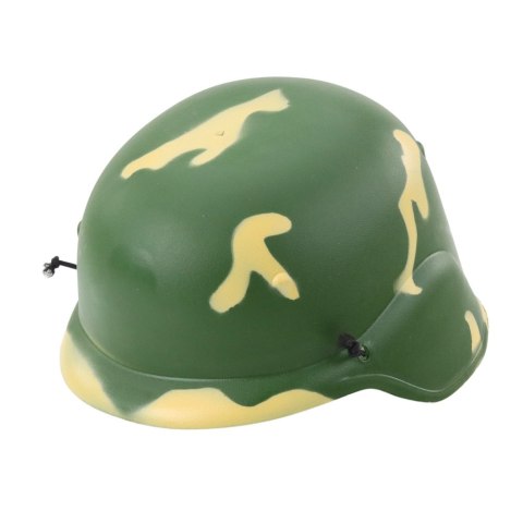 LEAN Toys Zestaw Militarny Wojskowy Karabin Dźwięk Kask Hełm z Gumką