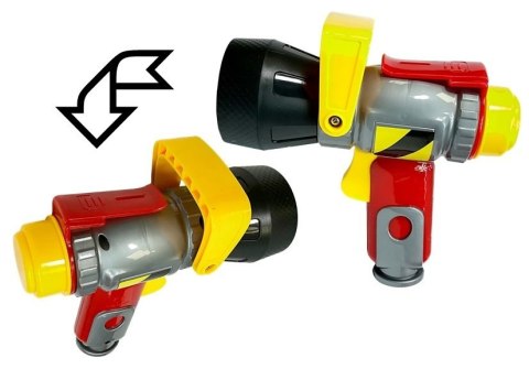 LEAN Toys Zestaw Strażacki Kask Gaśnica Toporek Maska Łom Akcesoria Czerwony