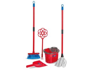 Unogiochi Zestaw do sprzątania Vileda Pulizie dla dzieci Mop, wiadro, miotła ZA6730