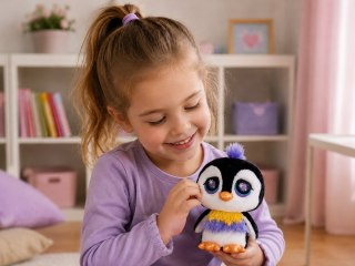 Hasbro Hasbro Littlest Pet Shop maskotka biało-czarny PINGWINEK 16cm ZA6725