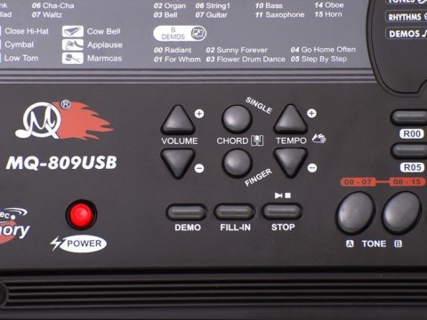 JOKOMISIADA Duże Organy Keyboard MQ-809 USB MIKROFON IN0029