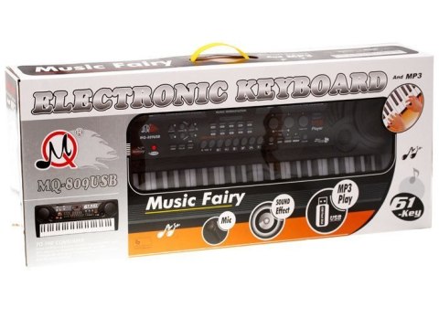 JOKOMISIADA Duże Organy Keyboard MQ-809 USB MIKROFON IN0029