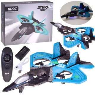 JOKOMISIADA Zdalnie sterowany Dron Myśliwiec Raptor świecący quadcopter RC0726 NI