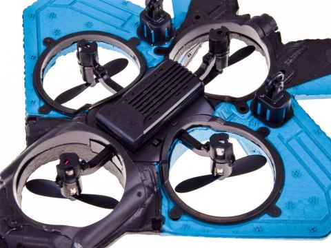 JOKOMISIADA Zdalnie sterowany Dron Myśliwiec Raptor świecący quadcopter RC0726 NI