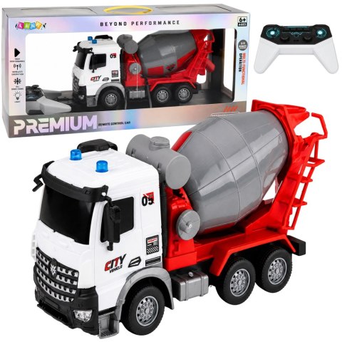 LEAN Toys Ciężarówka Betoniarka Zdalnie Sterowana RC Ruchoma Gruszka Światła 1:14