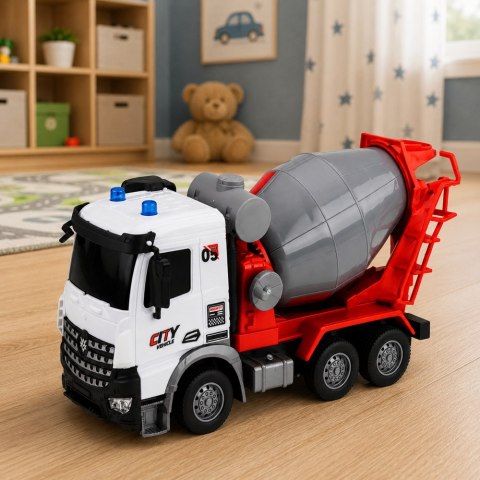 LEAN Toys Ciężarówka Betoniarka Zdalnie Sterowana RC Ruchoma Gruszka Światła 1:14