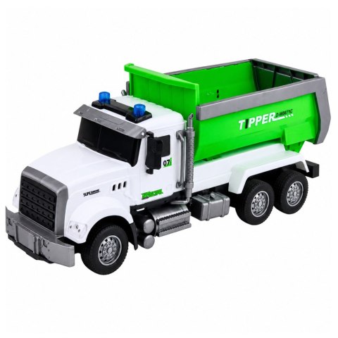 LEAN Toys Ciężarówka Wywrotka Zdalnie Sterowana RC Ruchoma Skrzynia Zielona 1:14
