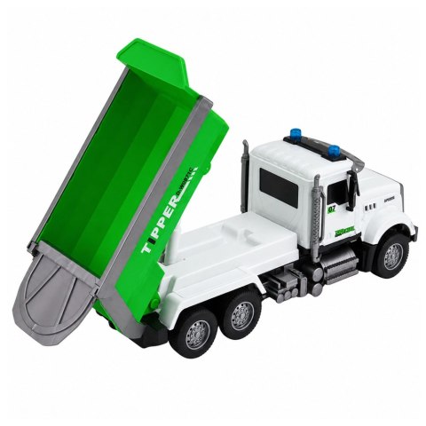 LEAN Toys Ciężarówka Wywrotka Zdalnie Sterowana RC Ruchoma Skrzynia Zielona 1:14
