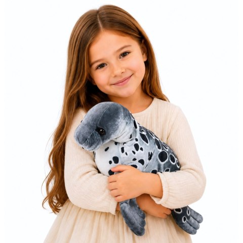 LEAN Toys Foka Pluszowa Maskotka Przytulanka Realistyczna Szara 50 cm