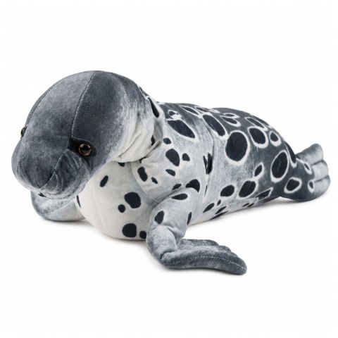 LEAN Toys Foka Pluszowa Maskotka Przytulanka Realistyczna Szara 50 cm