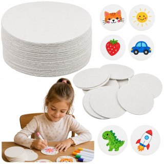 LEAN Toys Magiczny Papier Do Malowania 3D Krążki z Pulpy Drzewnej DIY 20 Szt. 6cm