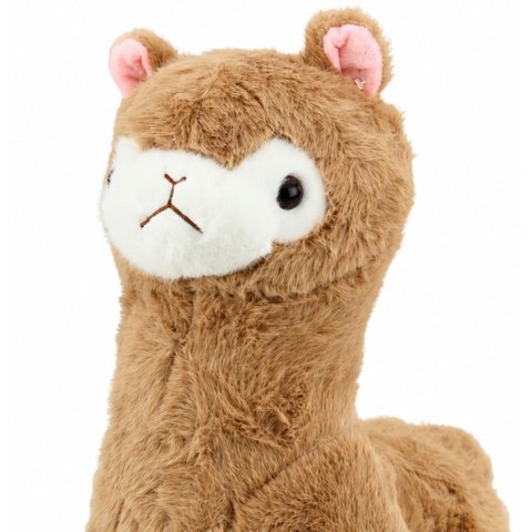 LEAN Toys Pluszowa Alpaka Lama Maskotka Przytulanka Miękkie Futerko Beżowa 38 cm