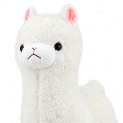 LEAN Toys Pluszowa Alpaka Lama Maskotka Przytulanka Miękkie Futerko Biała 38 cm