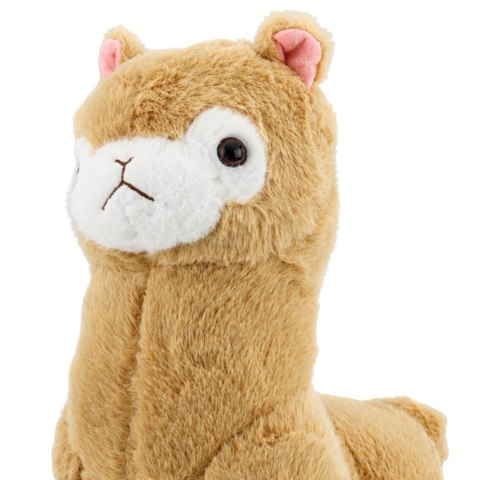 LEAN Toys Pluszowa Alpaka Lama Maskotka Przytulanka Miękkie Futerko Kremowa 28 cm
