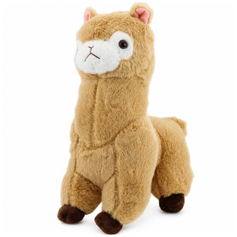 LEAN Toys Pluszowa Alpaka Lama Maskotka Przytulanka Miękkie Futerko Kremowa 28 cm