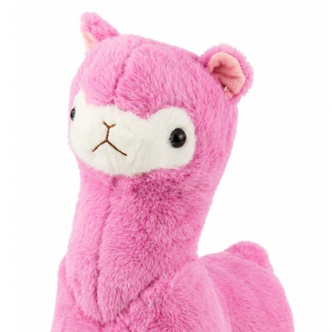 LEAN Toys Pluszowa Alpaka Lama Maskotka Przytulanka Miękkie Futerko Różowa 28 cm