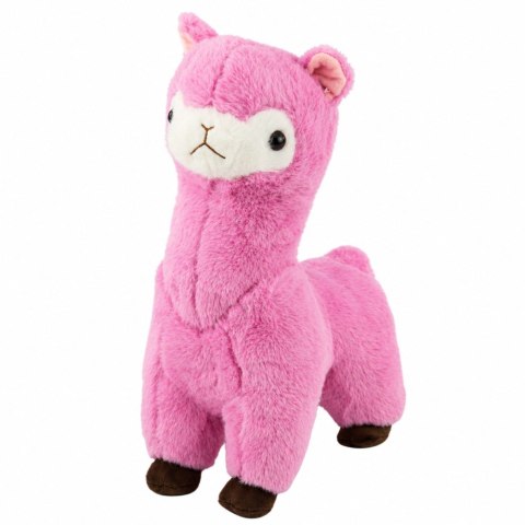LEAN Toys Pluszowa Alpaka Lama Maskotka Przytulanka Miękkie Futerko Różowa 28 cm