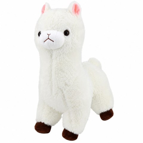 LEAN Toys Pluszowa Alpaka Maskotka Przytulanka Miękkie Futerko Biała 28 cm