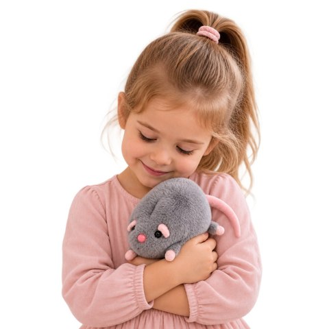 LEAN Toys Pluszowa Maskotka Przytulanka Szczur Z Długim Ogonem Szary 40 cm