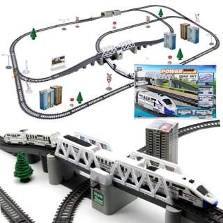 JOKOMISIADA Długa nowoczesna Kolejka elektryczna 914cm RC0464