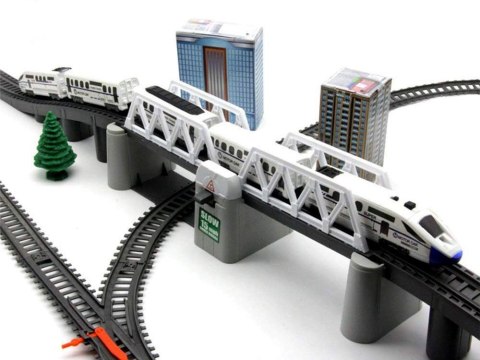 JOKOMISIADA Długa nowoczesna Kolejka elektryczna 914cm RC0464