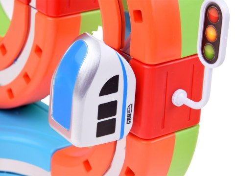 JOKOMISIADA KLOCKI MAGNETYCZNE Tor magnetyczny dla pociągów - 135ele kolejka DIY ZA6330