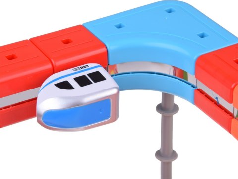 JOKOMISIADA KLOCKI MAGNETYCZNE Tor magnetyczny dla pociągów - 135ele kolejka DIY ZA6330