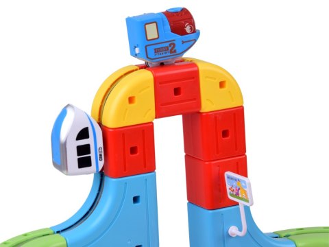 JOKOMISIADA KLOCKI MAGNETYCZNE Tor magnetyczny dla pociągów - 178ele kolejka DIY ZA6331