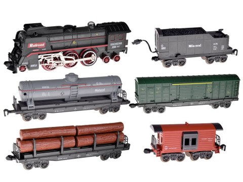 JOKOMISIADA Kolejka elektryczna pociąg 185x99cm dymi paruje efekt dźwiękowy RC0622