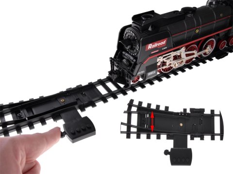 JOKOMISIADA Kolejka elektryczna pociąg 185x99cm dymi paruje efekt dźwiękowy RC0622