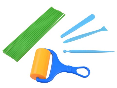 JOKOMISIADA Kreatywny Zestaw DIY do Robienia Kwiatów Masa Plastyczna Wazon 28 el ZA6414