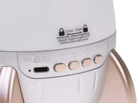JOKOMISIADA Projektor Rzutnik Gwiazd Kosmos Rakieta Lampka Nocna Bluetooth ZA6314