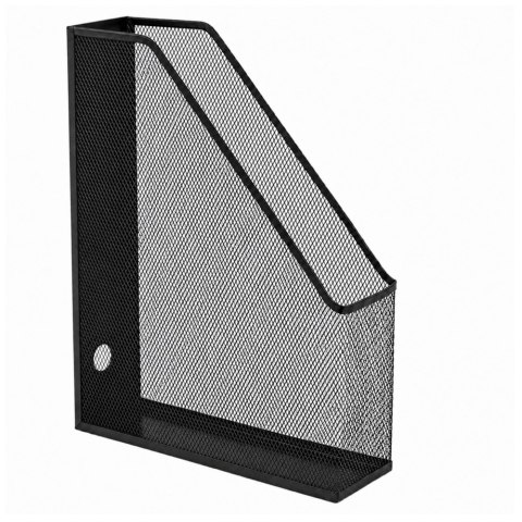 LEAN Metalowy Organizer Stojak Biurowy Na Dokumenty Teczki Pionowy Czarny A4