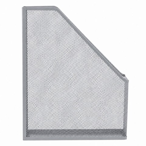 LEAN Metalowy Organizer Stojak Biurowy Na Dokumenty Teczki Pionowy Srebrny A4