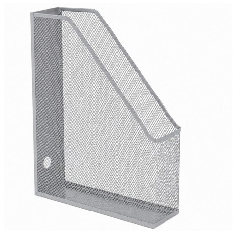 LEAN Metalowy Organizer Stojak Biurowy Na Dokumenty Teczki Pionowy Srebrny A4