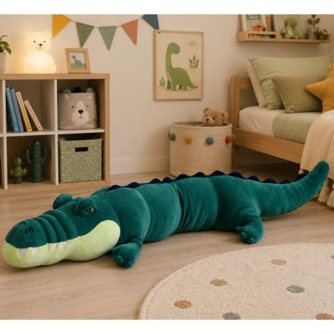LEAN Toys Duży Pluszowy Krokodyl Maskotka Przytulanka Realistyczny Zielony 150 cm