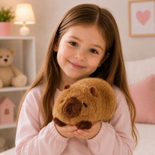 LEAN Toys Pluszowa Kapibara Zwierzątko Maskotka Przytulanka Brązowa 16 cm