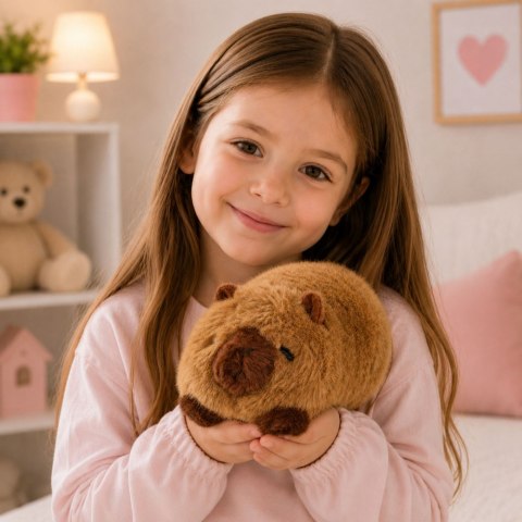 LEAN Toys Pluszowa Kapibara Zwierzątko Maskotka Przytulanka Brązowa 16 cm