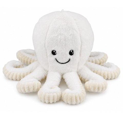 LEAN Toys Pluszowa Ośmiornica Maskotka Przytulanka Sprężyste Macki Biała 50 cm