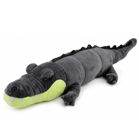LEAN Toys Pluszowy Krokodyl Maskotka Przytulanka Realistyczny Szary 90 cm