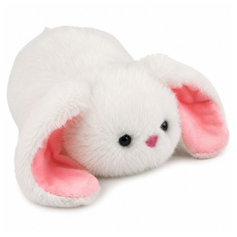 LEAN Toys Pluszowy Króliczek Zając Z Długimi Uszami Maskotka Przytulanka Biały 16 cm
