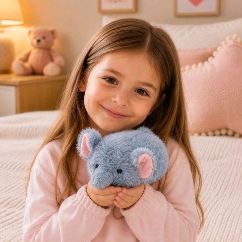 LEAN Toys Pluszowy Słonik Maskotka Przytulanka Miękki Mały Szary 18 cm