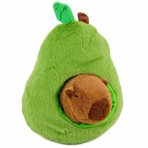 LEAN Toys Zielone Awokado z Kapibarą 2w1 Pluszowe Maskotka Przytulanka 25 cm