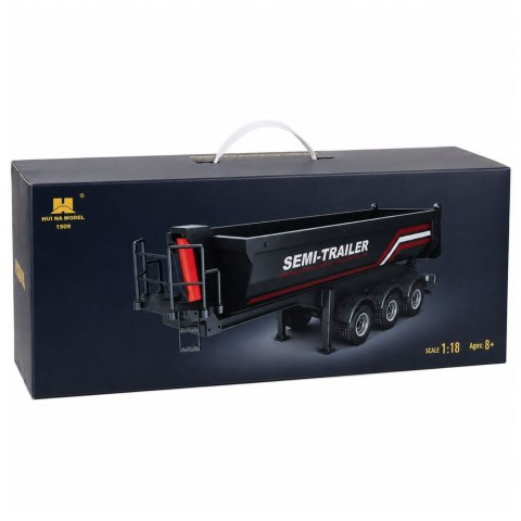 HUINA Naczepa Wywrotka Metalowa Zdalnie Sterowana RC Huina 1509 Czarna 1:18