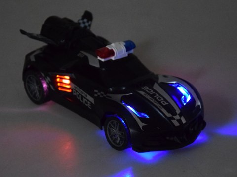 JOKOMISIADA Auto zdalnie sterowane Policja dym światło RC0596