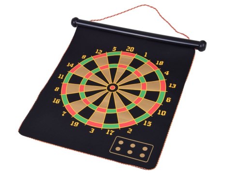 JOKOMISIADA Duża Tarcza Magnetyczna DartBoard Dwustronna 6 Rzutek Lotki GR0865