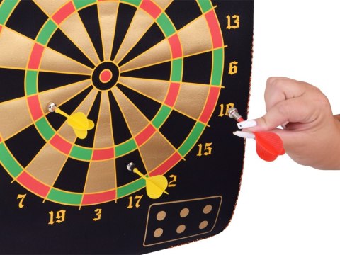 JOKOMISIADA Duża Tarcza Magnetyczna DartBoard Dwustronna 6 Rzutek Lotki GR0865